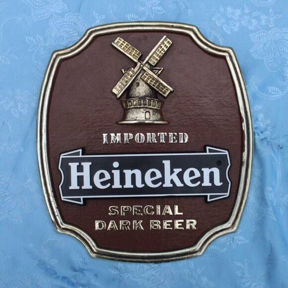 Heineken Special Dark Beer Vintage Tabletop Stand or Wall Hanging Sign - Picture 3 of 11